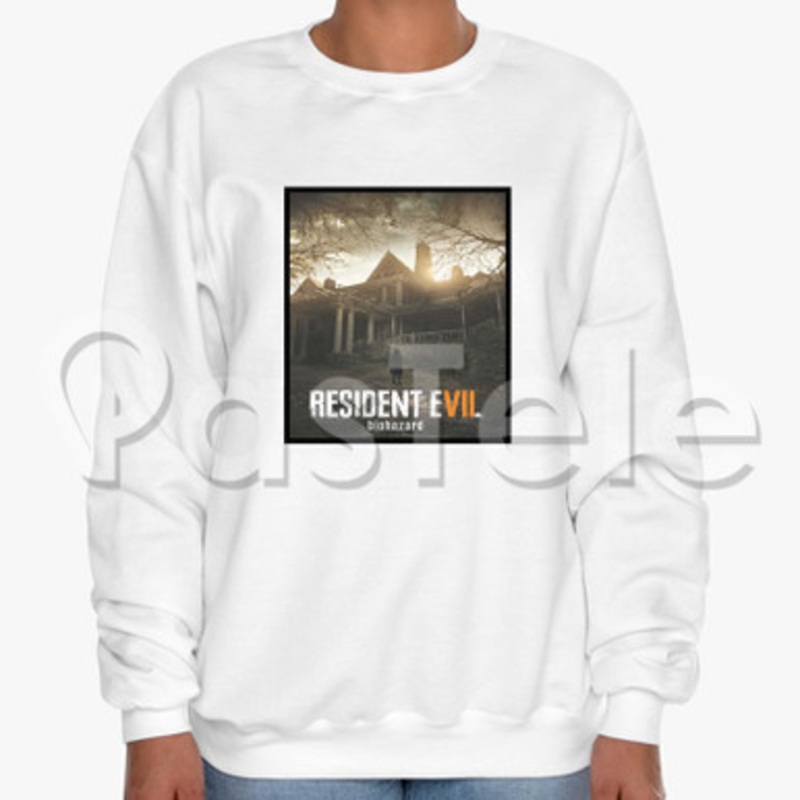 Resident Evil 7 Biohazard Custom Unisex Crewneck Sweatshirt Cotton Polyester Fabric