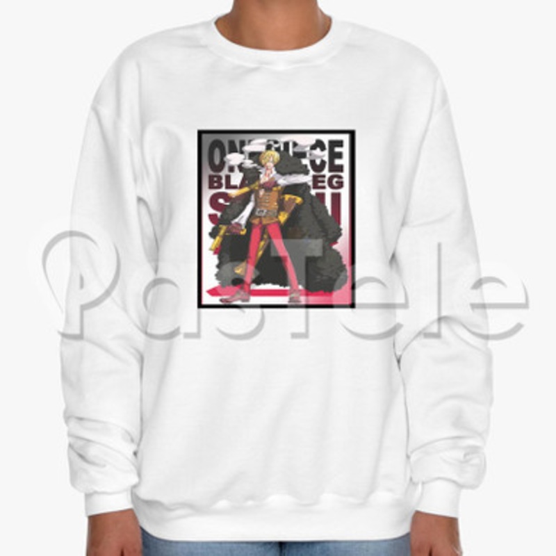 Sanji One Piece Custom Unisex Crewneck Sweatshirt Cotton Polyester Fabric
