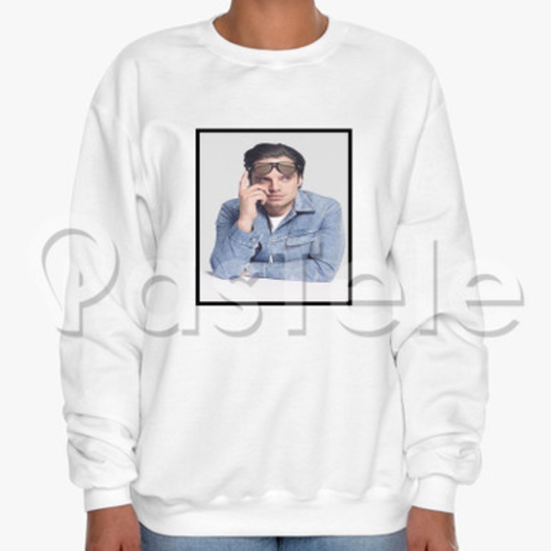 Sebastian Stan Custom Unisex Crewneck Sweatshirt Cotton Polyester Fabric