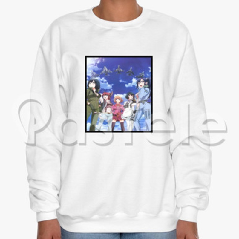 Shirobako Custom Unisex Crewneck Sweatshirt Cotton Polyester Fabric