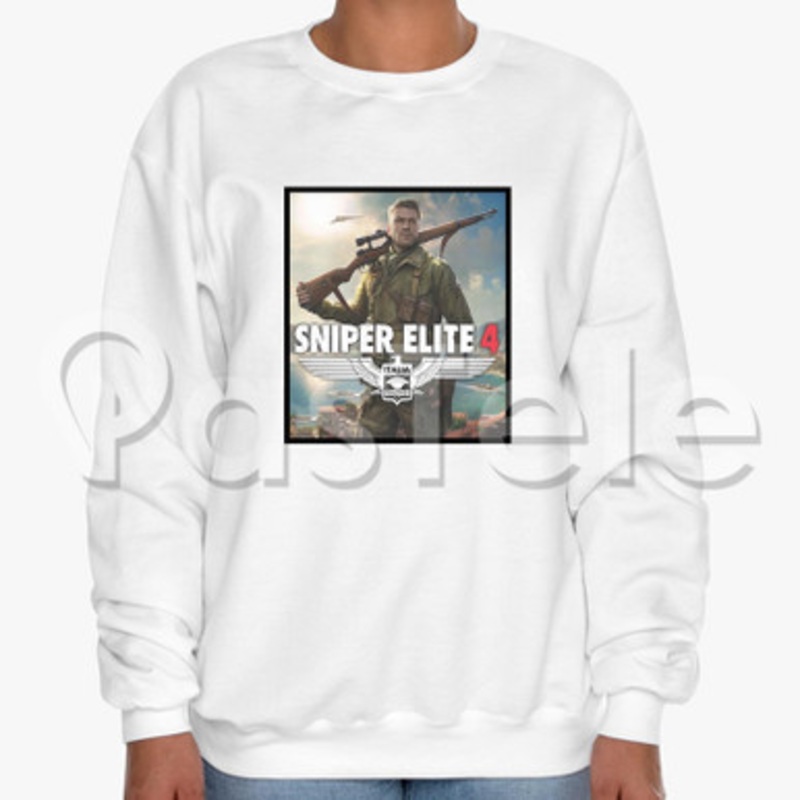 Sniper Elite 4 Custom Unisex Crewneck Sweatshirt Cotton Polyester Fabric
