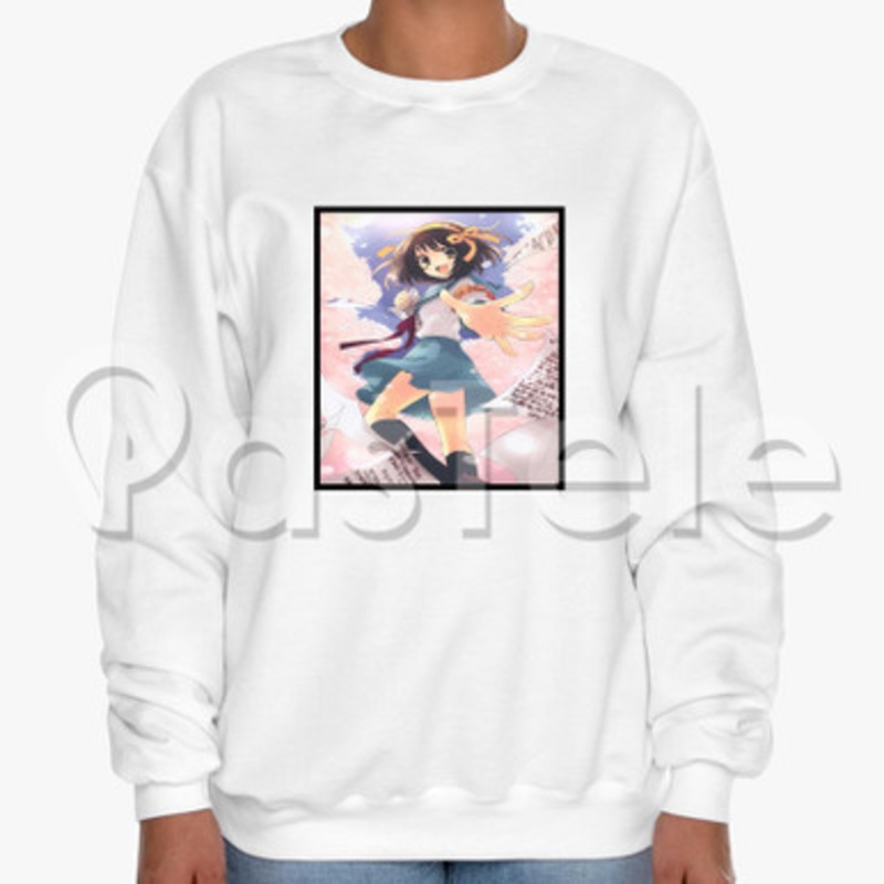Suzumiya Haruhi Custom Unisex Crewneck Sweatshirt Cotton Polyester Fabric