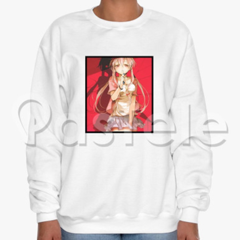 Yuno Gasai Future Diary Custom Unisex Crewneck Sweatshirt Cotton Polyester Fabric