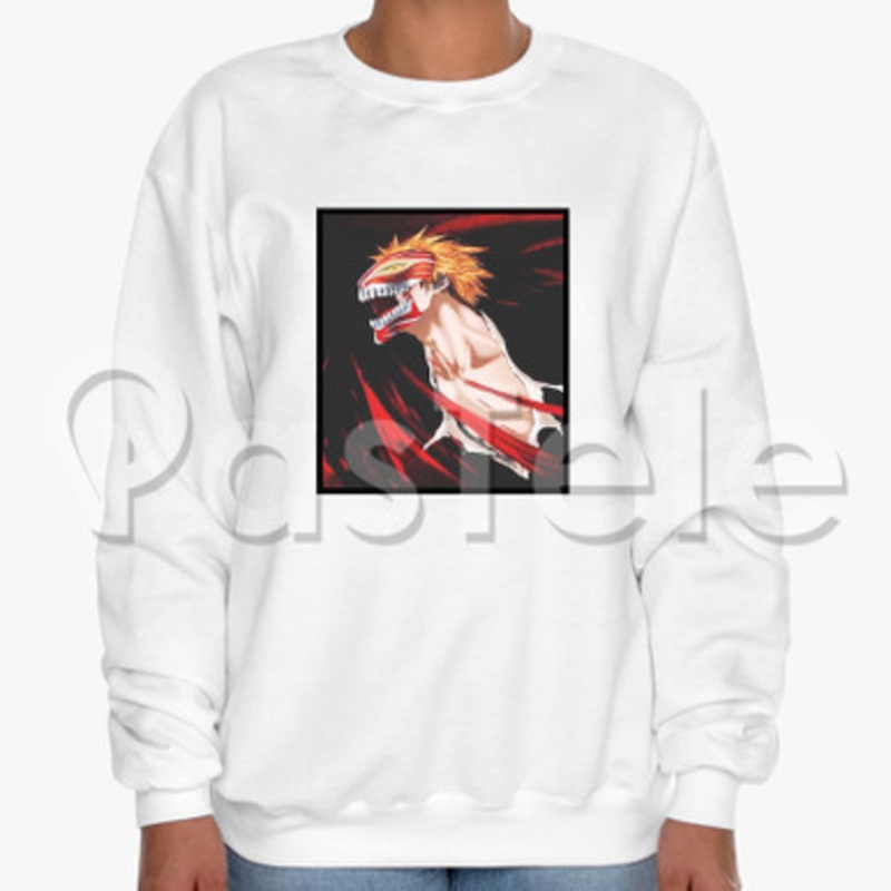 Bleach Custom Unisex Crewneck Sweatshirt Cotton Polyester Fabric