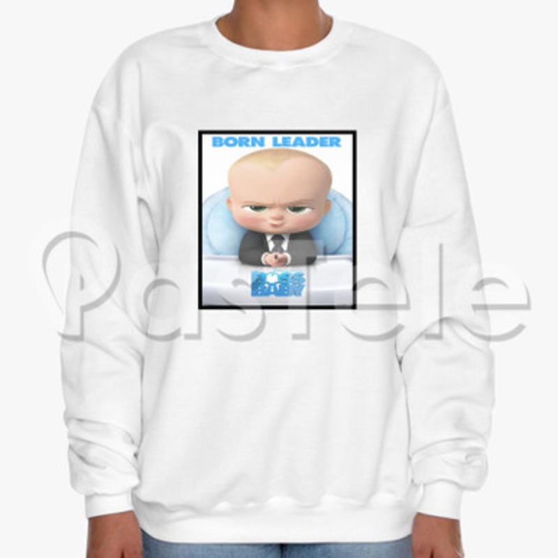 Boss Baby Custom Unisex Crewneck Sweatshirt Cotton Polyester Fabric