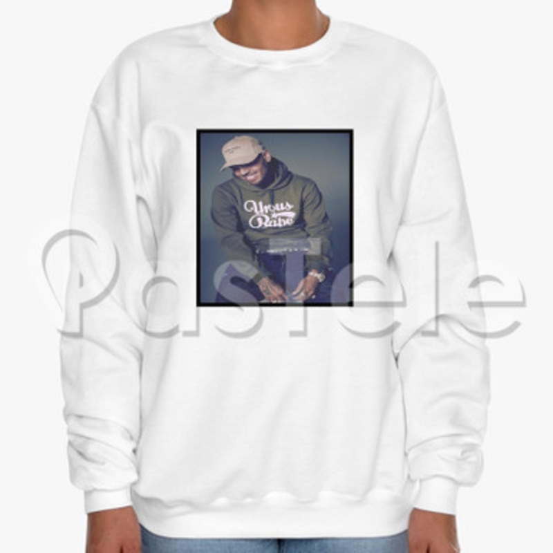Chris Brown Custom Unisex Crewneck Sweatshirt Cotton Polyester Fabric