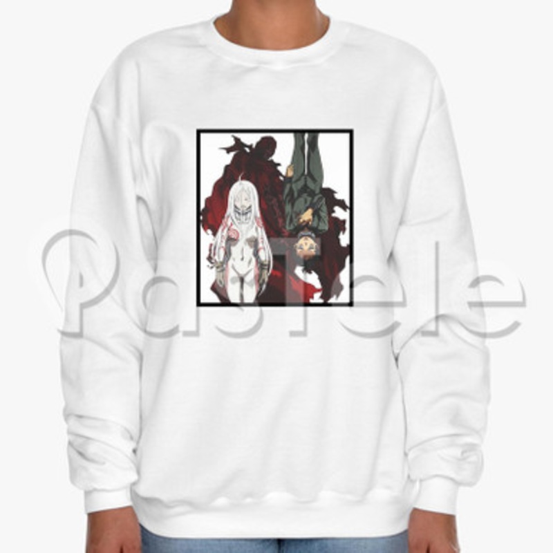 Deadman Wonderland Custom Unisex Crewneck Sweatshirt Cotton Polyester Fabric