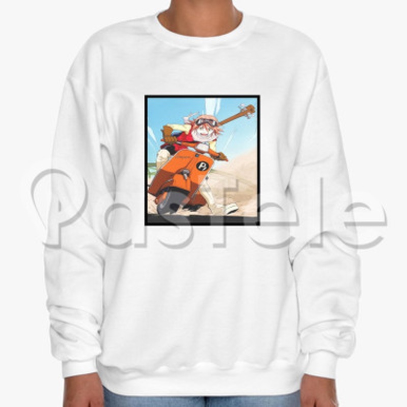 FLCL Anime Custom Unisex Crewneck Sweatshirt Cotton Polyester Fabric