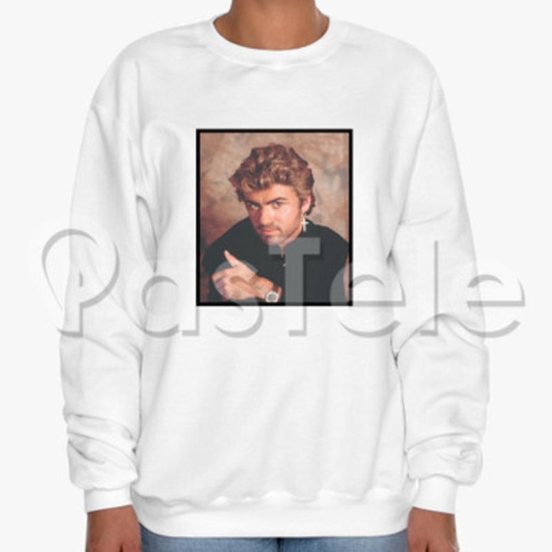 George Michael Custom Unisex Crewneck Sweatshirt Cotton Polyester Fabric