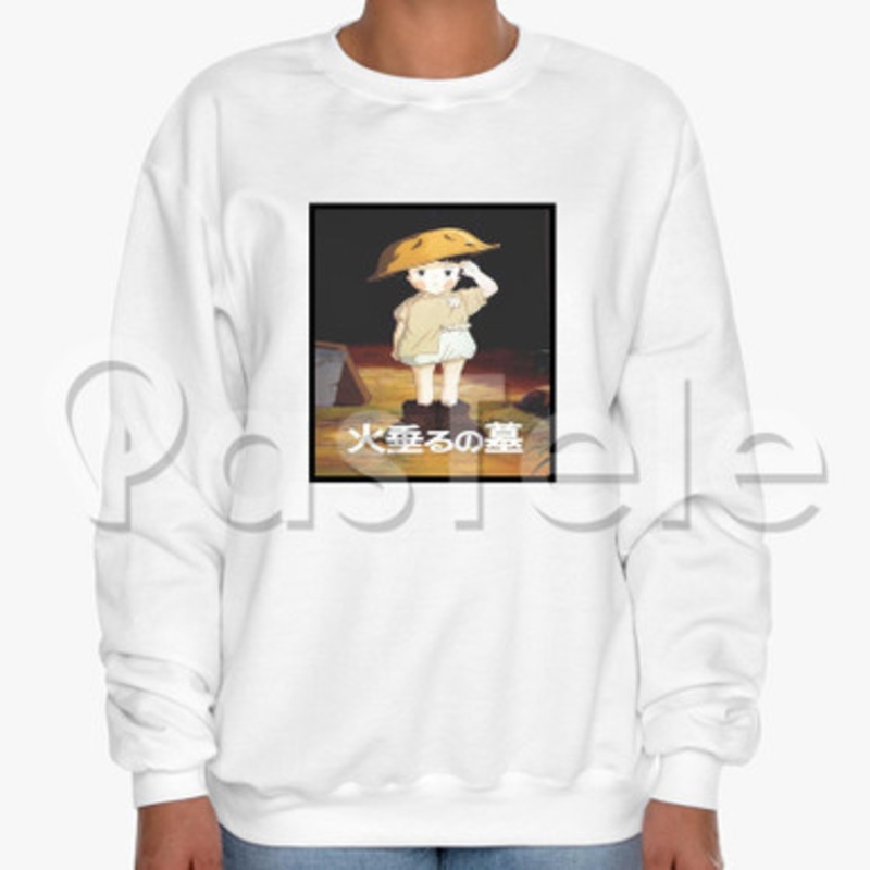 Grave of the Fireflies Custom Unisex Crewneck Sweatshirt Cotton Polyester Fabric