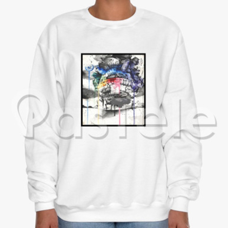 Howl s Moving Castle Custom Unisex Crewneck Sweatshirt Cotton Polyester Fabric