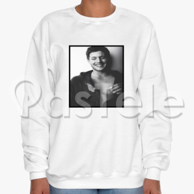 Jensen Ackles Custom Unisex Crewneck Sweatshirt Cotton Polyester Fabric