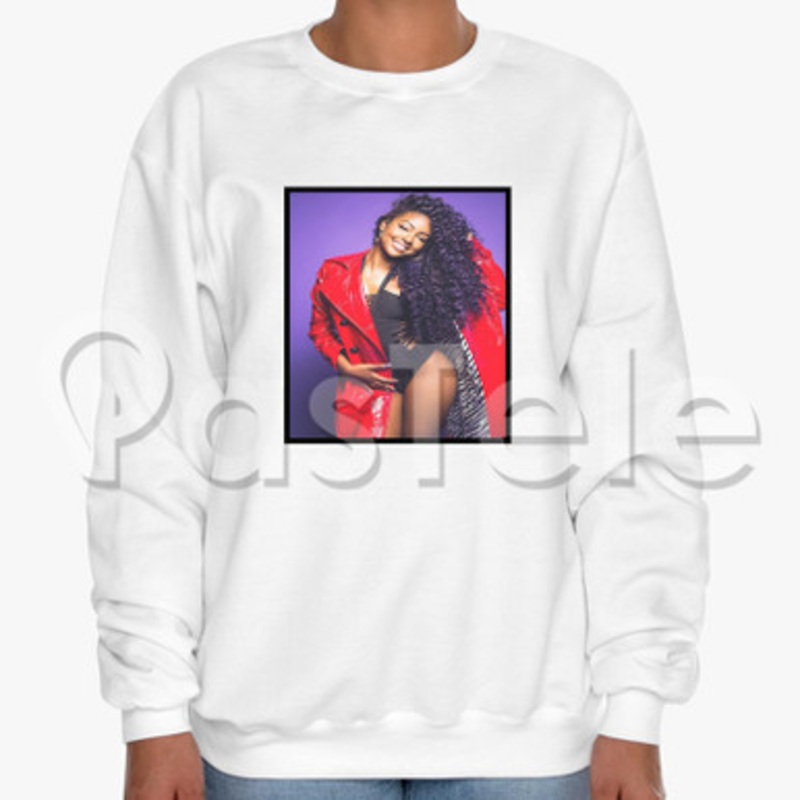 Justine Skye U Don t Know Custom Unisex Crewneck Sweatshirt Cotton Polyester Fabric