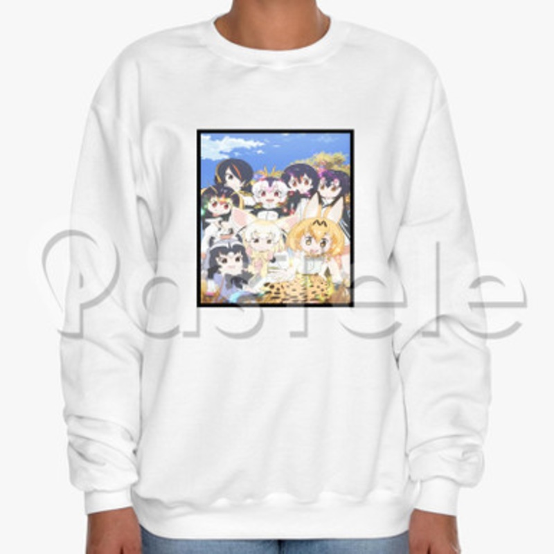 Kemono Friends Custom Unisex Crewneck Sweatshirt Cotton Polyester Fabric
