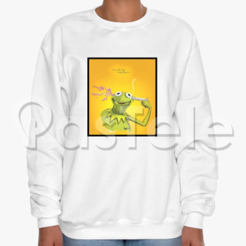 Kermit Custom Unisex Crewneck Sweatshirt Cotton Polyester Fabric