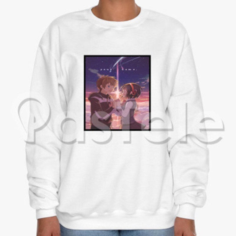 Kimi no Na wa Your Name Custom Unisex Crewneck Sweatshirt Cotton Polyester Fabric