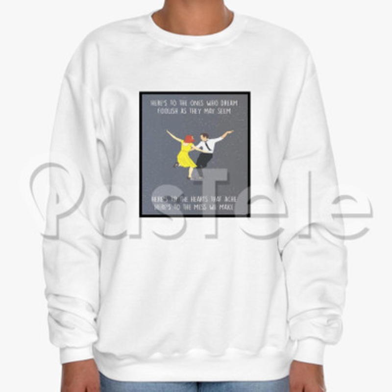La La Land Custom Unisex Crewneck Sweatshirt Cotton Polyester Fabric