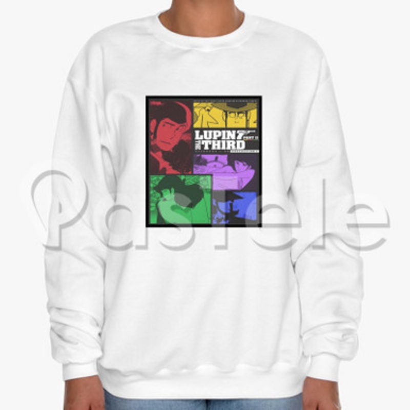 Lupin the 3rd Part II Custom Unisex Crewneck Sweatshirt Cotton Polyester Fabric