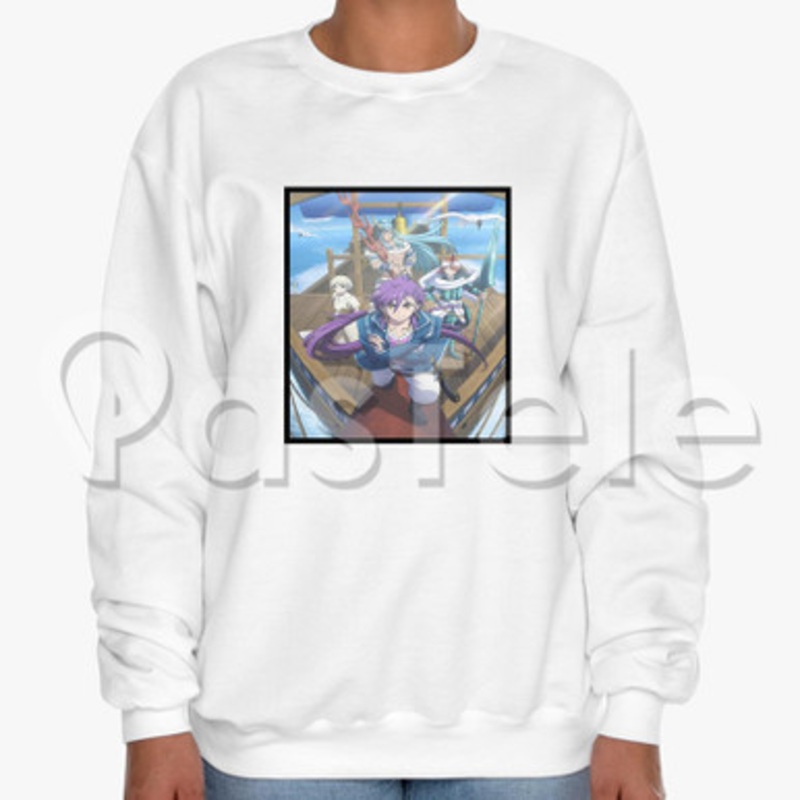 Magi Adventure of Sinbad Custom Unisex Crewneck Sweatshirt Cotton Polyester Fabric
