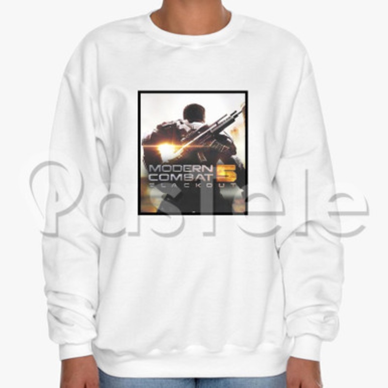 Modern Combat 5 Blackout Custom Unisex Crewneck Sweatshirt Cotton Polyester Fabric