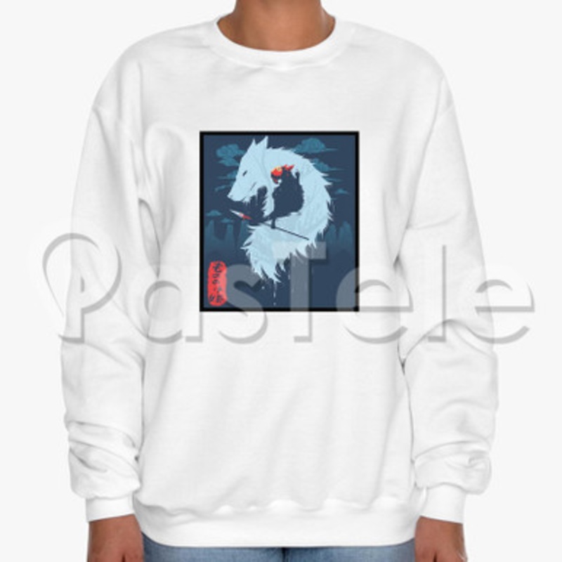Princess Mononoke 2 Custom Unisex Crewneck Sweatshirt Cotton Polyester Fabric