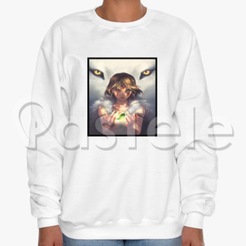 Princess Mononoke Custom Unisex Crewneck Sweatshirt Cotton Polyester Fabric