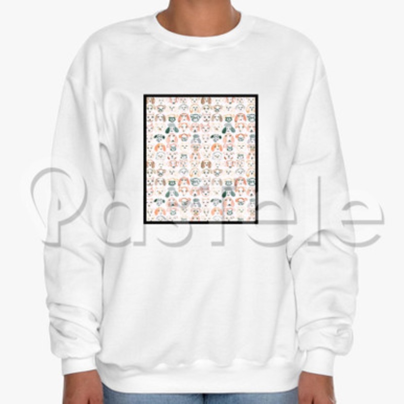 Pupper Nelson Custom Unisex Crewneck Sweatshirt Cotton Polyester Fabric