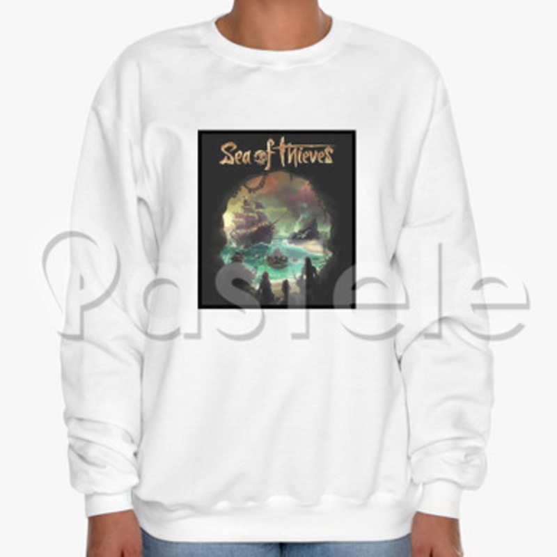 Sea of Thieves Custom Unisex Crewneck Sweatshirt Cotton Polyester Fabric
