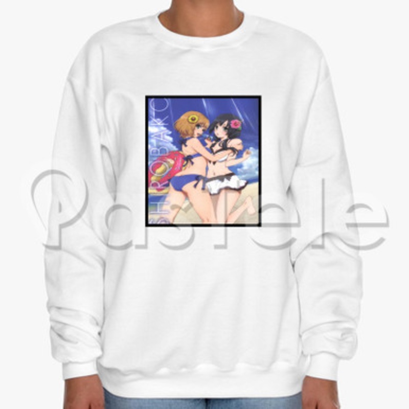 Sexy Shirobako Custom Unisex Crewneck Sweatshirt Cotton Polyester Fabric