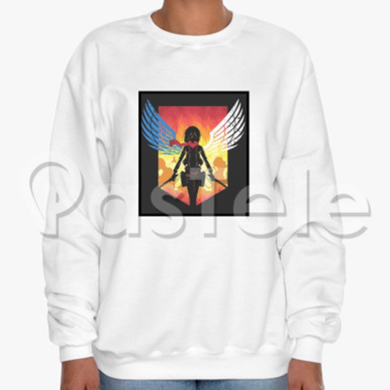 Shingeki No Kyojin Attack on Titan Custom Unisex Crewneck Sweatshirt Cotton Polyester Fabric