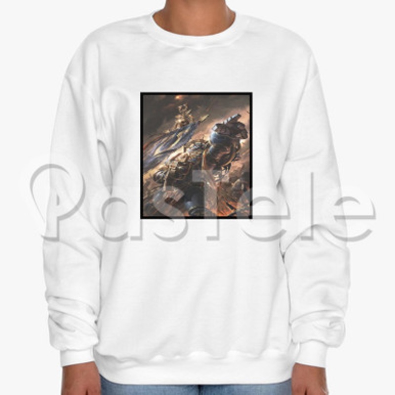 Space Marines Custom Unisex Crewneck Sweatshirt Cotton Polyester Fabric