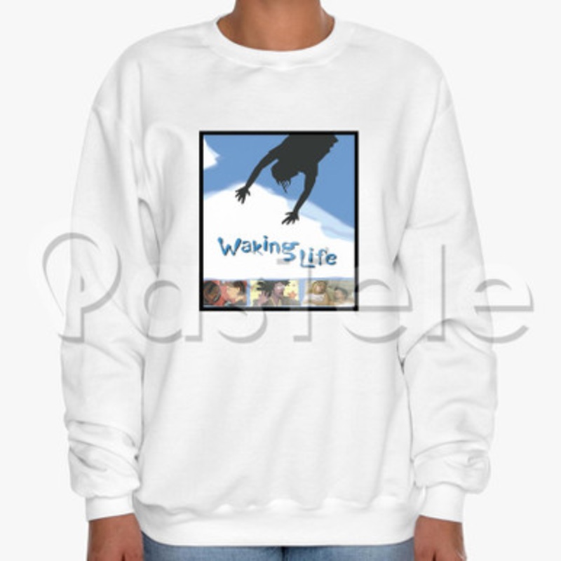 Waking Life Custom Unisex Crewneck Sweatshirt Cotton Polyester Fabric