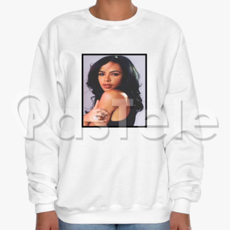 Aaliyah Custom Unisex Crewneck Sweatshirt Cotton Polyester Fabric