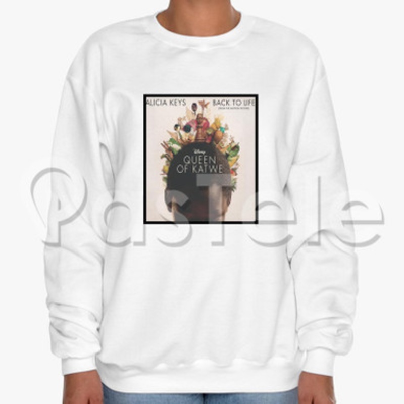 Alicia Keys Back to Life Custom Unisex Crewneck Sweatshirt Cotton Polyester Fabric