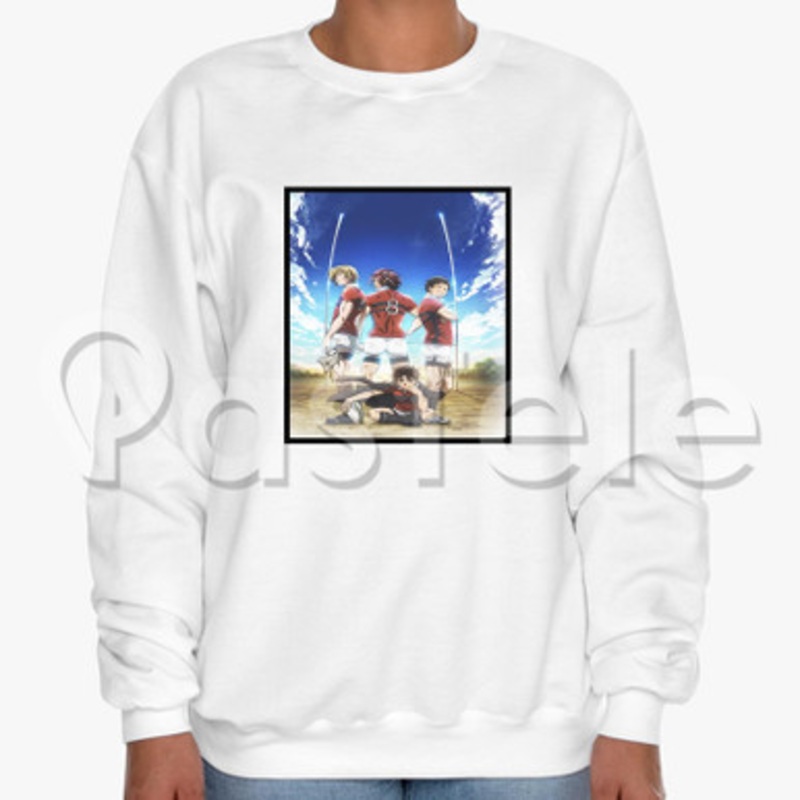 All Out Anime Custom Unisex Crewneck Sweatshirt Cotton Polyester Fabric