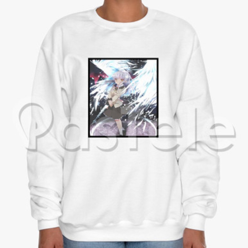 Angel Beats Custom Unisex Crewneck Sweatshirt Cotton Polyester Fabric