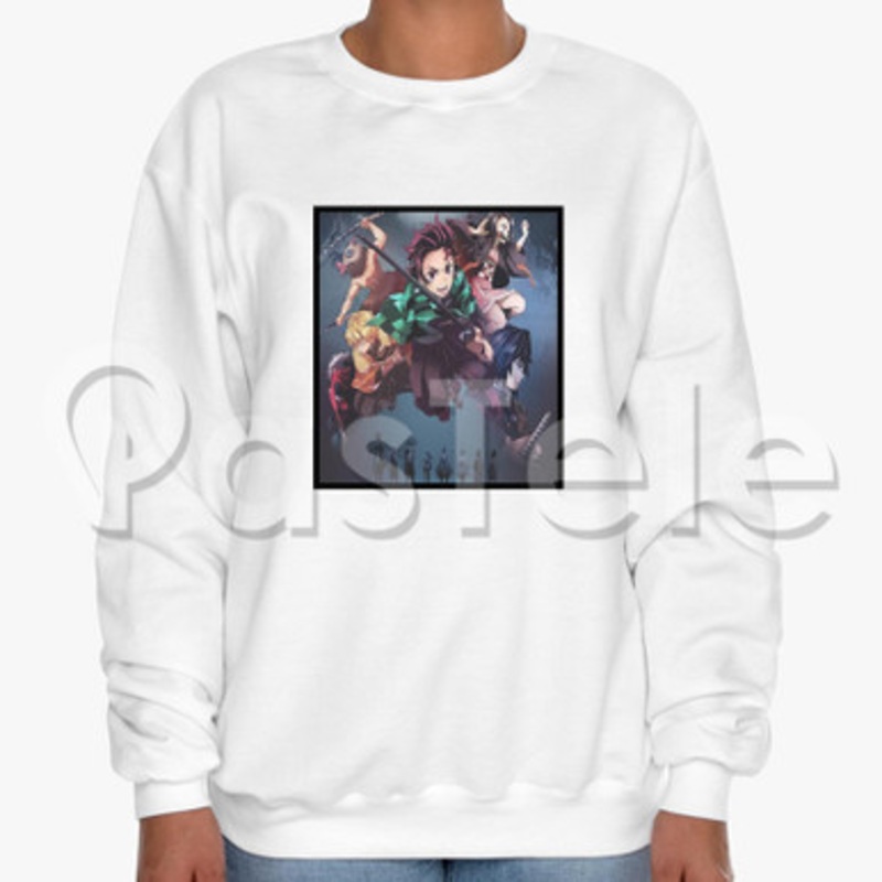 Anime Demon Slayer Custom Unisex Crewneck Sweatshirt Cotton Polyester Fabric