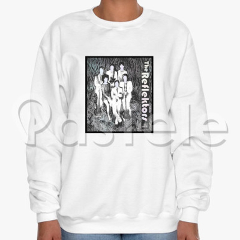 Arcade Fire Reflektor Custom Unisex Crewneck Sweatshirt Cotton Polyester Fabric