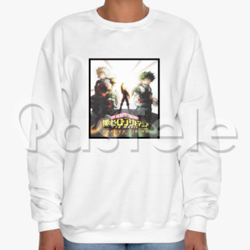 Boku No Hero Academia Heroes Rising Custom Unisex Crewneck Sweatshirt Cotton Polyester Fabric