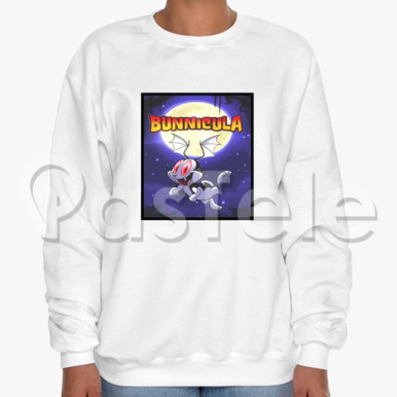 Bunnicula Custom Unisex Crewneck Sweatshirt Cotton Polyester Fabric
