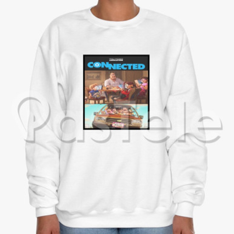 Connected Custom Unisex Crewneck Sweatshirt Cotton Polyester Fabric
