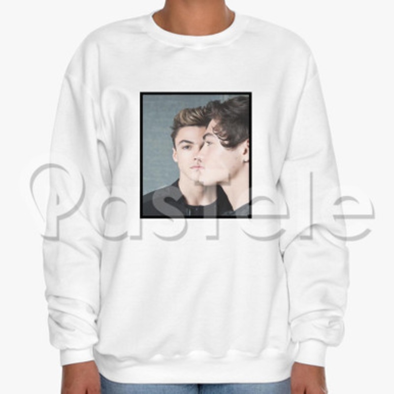 Dolan Twins Custom Unisex Crewneck Sweatshirt Cotton Polyester Fabric
