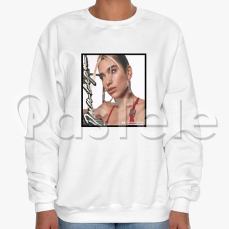 Dua Lipa Break My Heart Custom Unisex Crewneck Sweatshirt Cotton Polyester Fabric