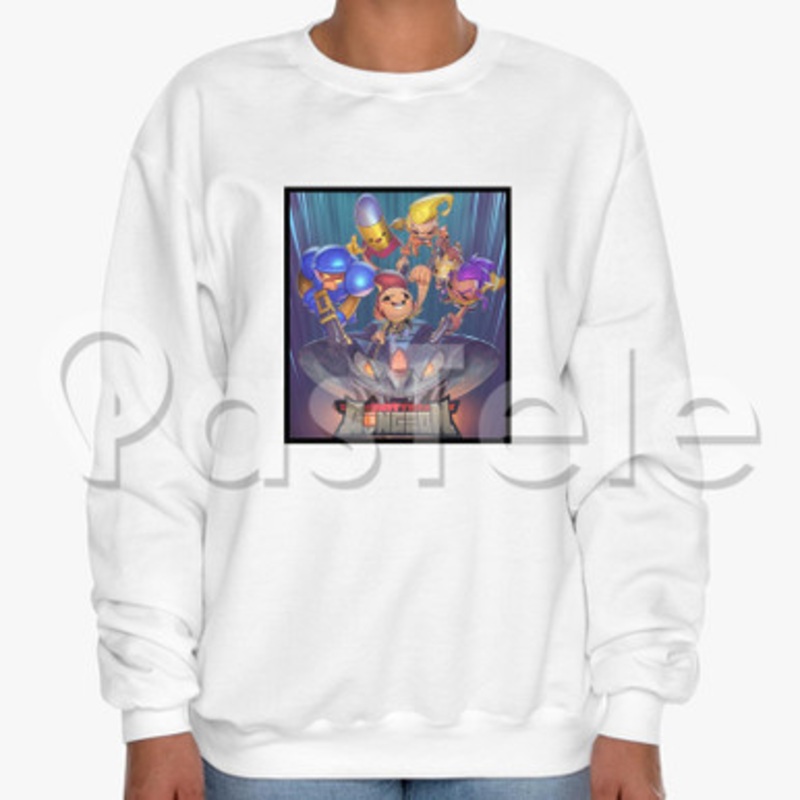 Exit the Gungeon Custom Unisex Crewneck Sweatshirt Cotton Polyester Fabric