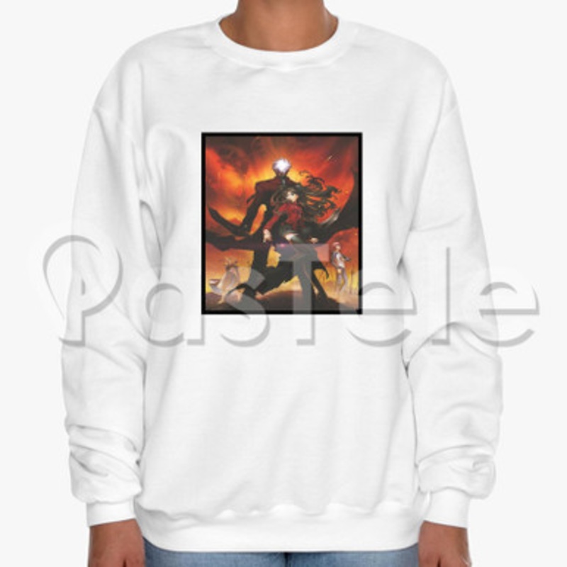Fate Stay Night Custom Unisex Crewneck Sweatshirt Cotton Polyester Fabric