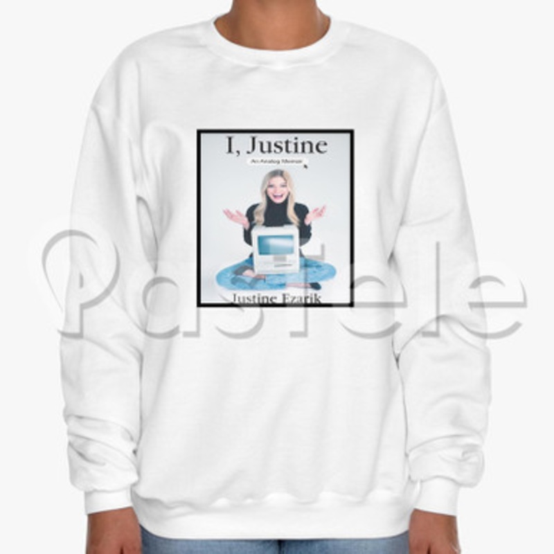 Ijustine Custom Unisex Crewneck Sweatshirt Cotton Polyester Fabric