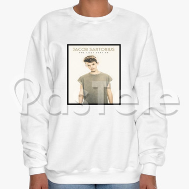 Jacob Sartorius Last Text Custom Unisex Crewneck Sweatshirt Cotton Polyester Fabric
