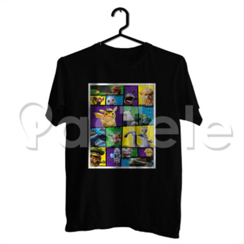Pok mon Detective Pikachu Custom Personalized T Shirt Tees Apparel Cloth Cotton Tee Shirt Shirts