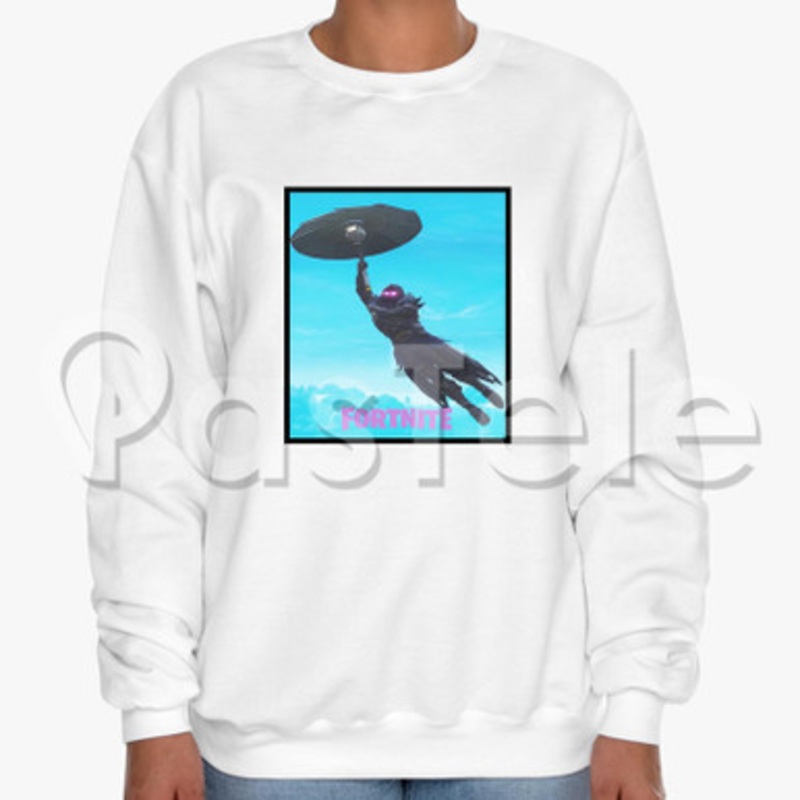 Raven Umbrella Fortnite Custom Unisex Crewneck Sweatshirt Cotton Polyester Fabric
