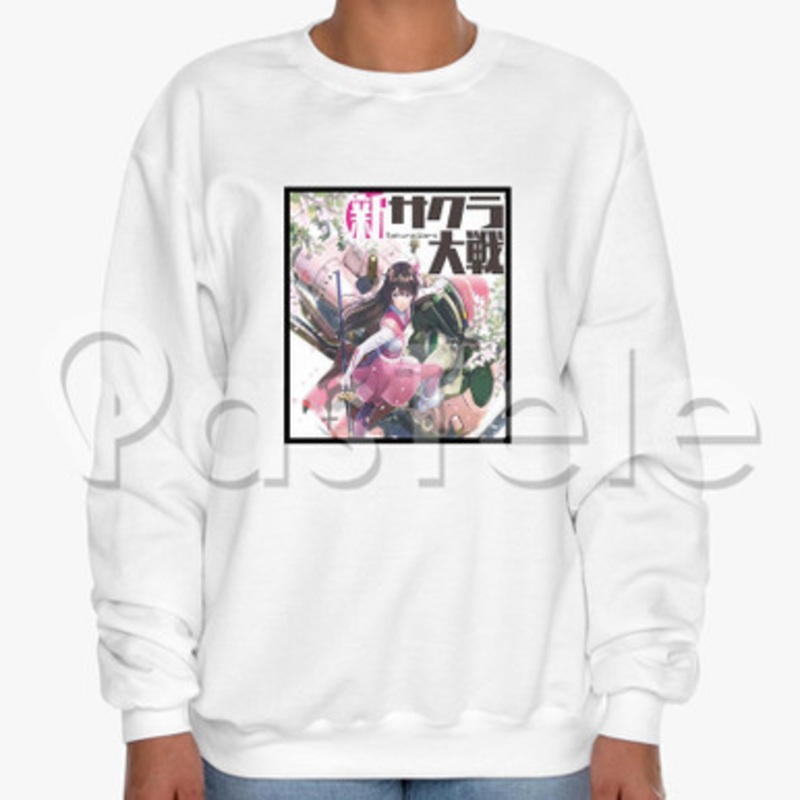 Sakura Wars Custom Unisex Crewneck Sweatshirt Cotton Polyester Fabric